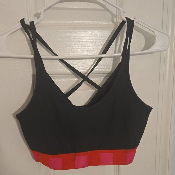 Tory Sport Black and Pink Leggings for Activewear - Picture 2 of 8